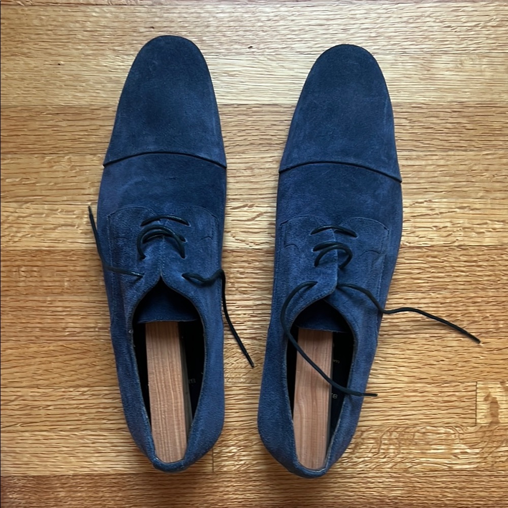 Men's Blue Suede Shoes